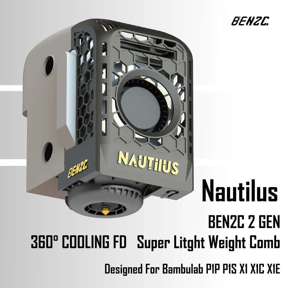 3D BEN2C Official Store แบมบี้แล็บ 360° Flow Cooling Fan Duct Super Litght Weight Combo Customised ส