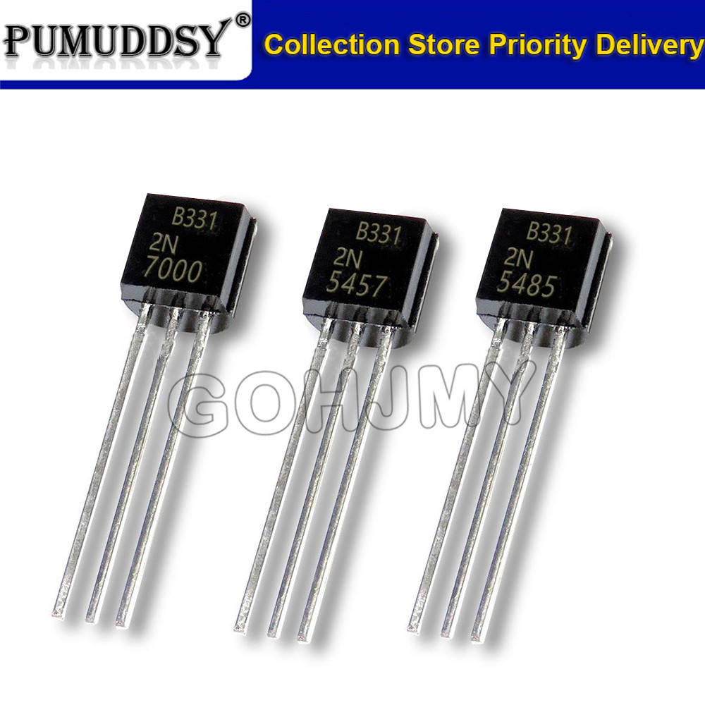 5PCS 2N5457 2N5460 2N5485 2N7000 TO92 TO-92 ทรานซิสเตอร์