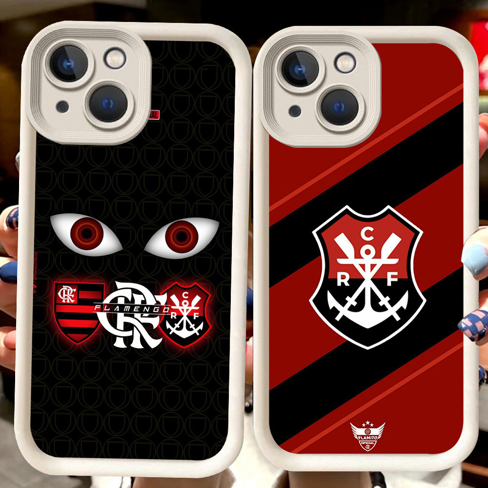 H79 Flamengo Club ปลอกสีขาวสําหรับ iPhone 6 7 6s 8 Plus 13 14 Pro Max