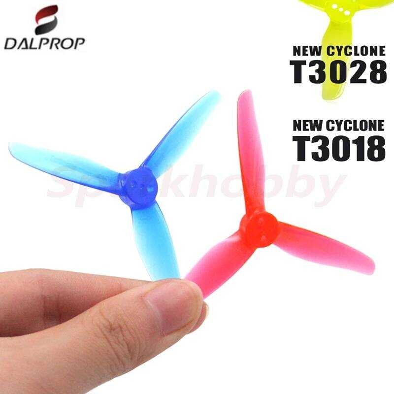 ❃ FOXEER DALPROP ใหม่ Cyclone Series T3018 T3028 3-ใบมีด CW CCW ใบพัด5มม.สำหรับ RC FPV 3นิ้วข้า