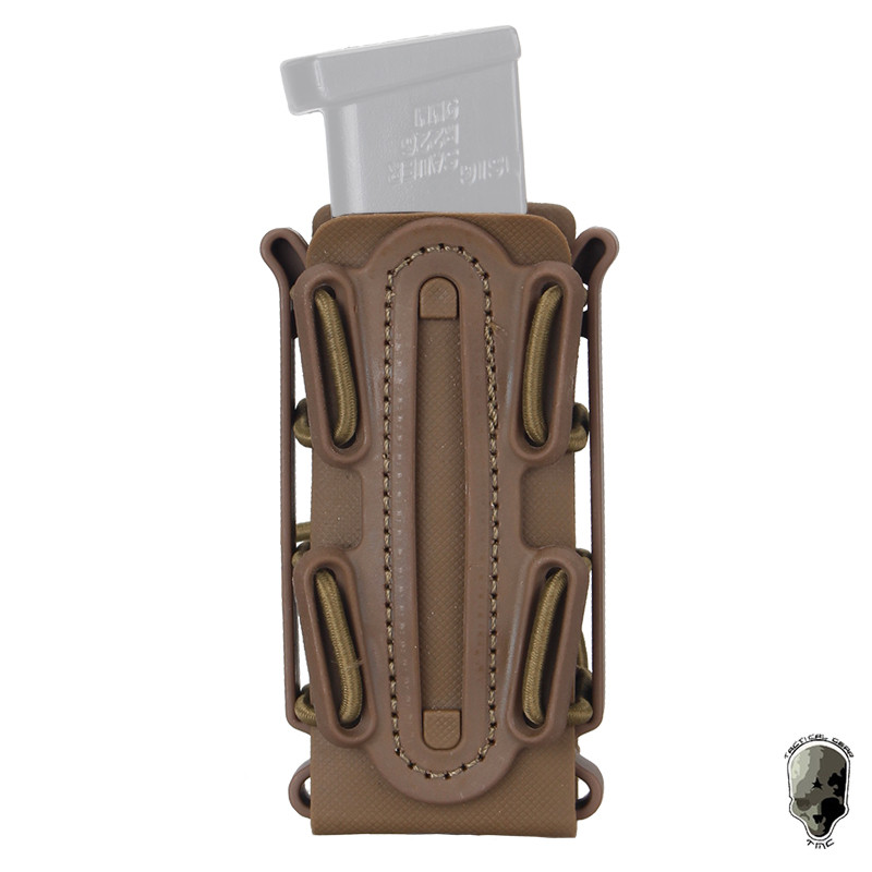 TMC Tactical Pouch Single 9mm Mag Holder MOLLE FastMag Holder with Belt Clip Tactical Pouch 2779
