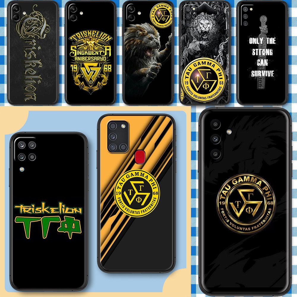 สําหรับ Samsung S21 S23 S24 FE Plus Ultra Tau Gamma Phi Soft เคสโทรศัพท์ TPU สีดํา