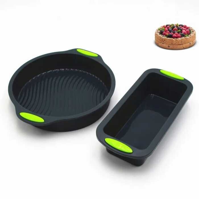 LY Yingke 2Pcs/Set Silicone Bread Toast Baking Cake Mold Form Baking Cake Pans Dishes For Cake Bake
