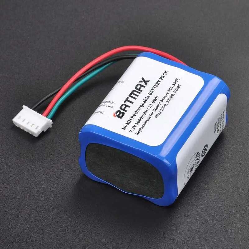 ❃ 3000Mah Ni-Mh แบตเตอรี่ Akkus สําหรับ Irobot Roomba Braava 380 380T 5200C Mint 5200 5200B ❃