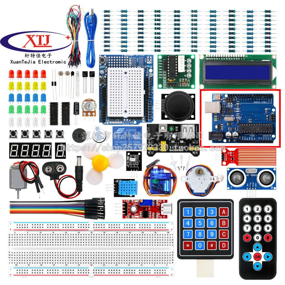 Xtj A Type Rduino Beginner Kit UNO R3 Development Board/Stepper Motor/Starter Kit