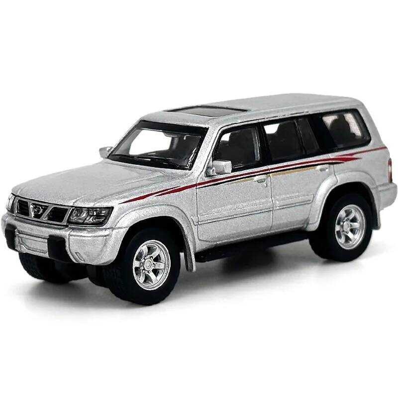 โมเดลรถ ★ Nissan Patrol 1998 Y61 ขนาด 1/64 โมเดลโลหะ Diecast ขนาดเล็ก Ariya X-Trail Q50s Q70l Q