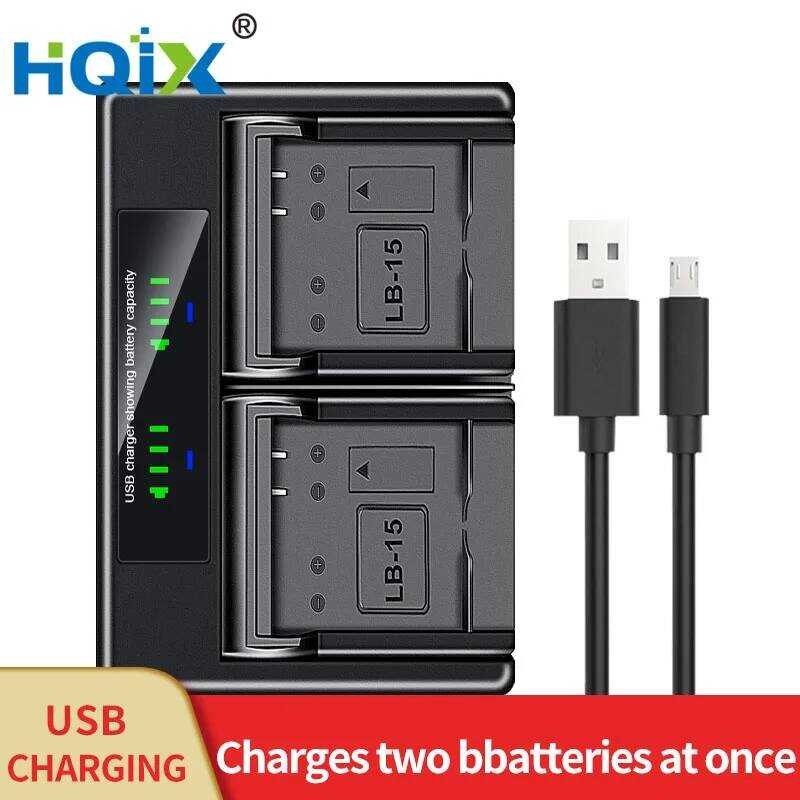▥ HQIX สําหรับ Kodak PIXPRO Wpz2 กล้องดิจิตอล Lb-015 Dual Charger แบตเตอรี่