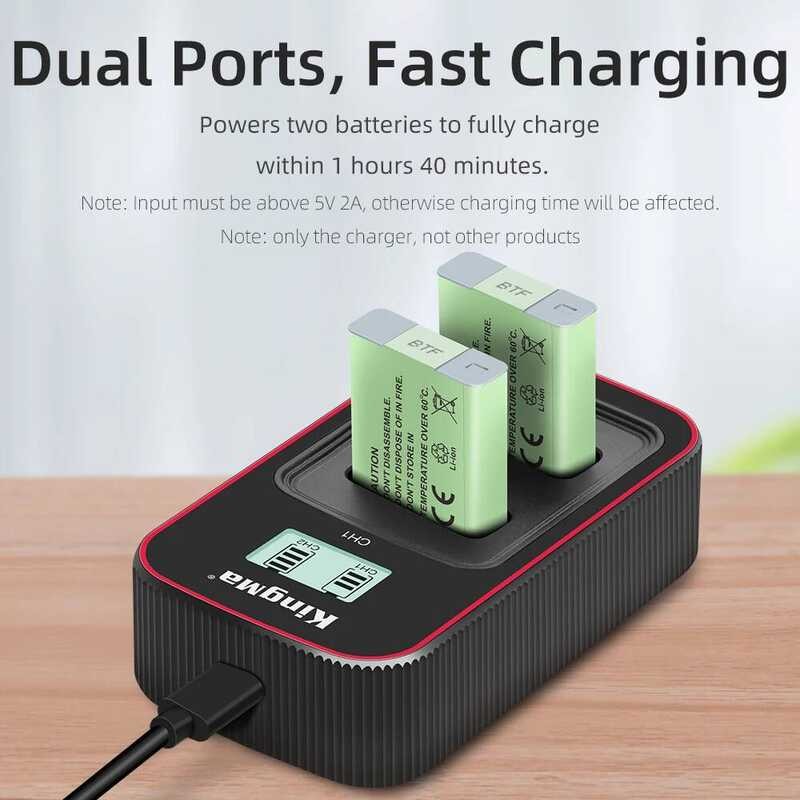 ❃ Kingma Nb-13L แบตเตอรี่ LCD Dual Charger สำหรับ Canon Powershot Sx740 Sx720 Sx620hs G1x G9x G ❃