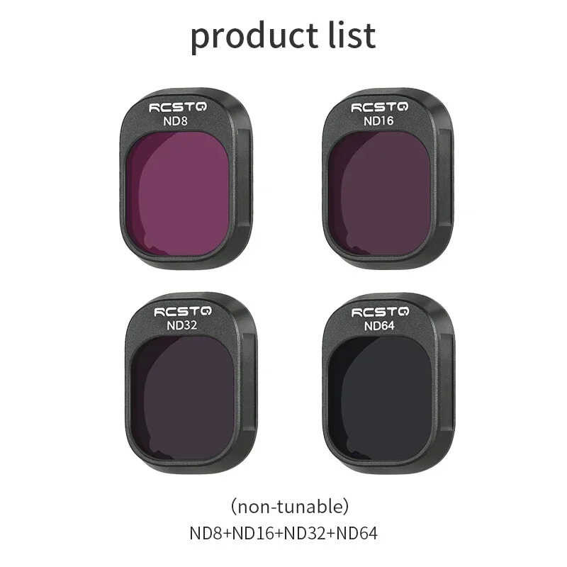 ❃  RCSTQ ND  Camera Lens Filter Set UV CPL Nd8 Nd16 Nd32 Nd64 Nd/Pl❃