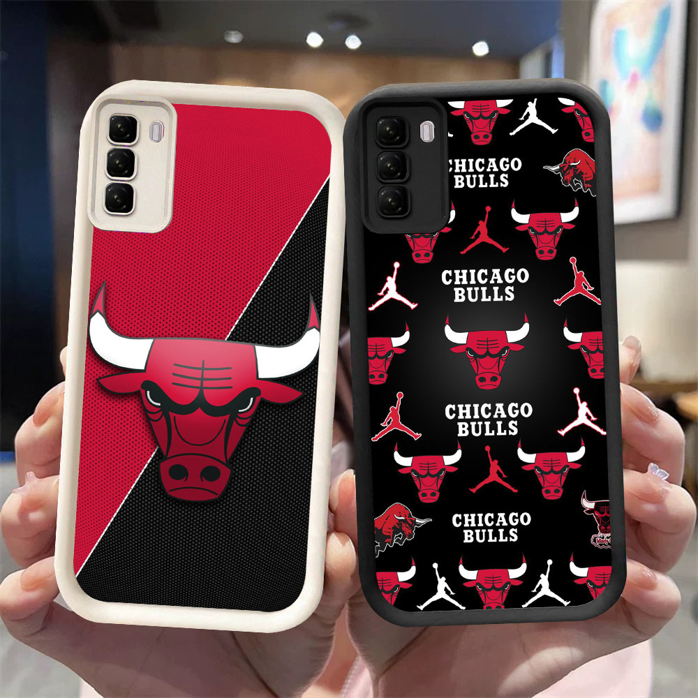 YA-7 Chicago Bulls เคสกันกระแทกสําหรับ Infinix HOT 50 Tecno POP Pova 5 8 9 Spark 20 ITEL P55 RS4 Pro