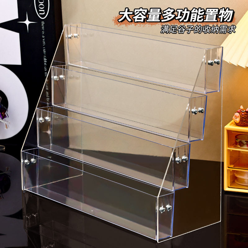 ร้อน!! Barji Display Rack Badge กระดาษสีบัญชีมือการ์ดโปสการ์ดชั้นเก็บอะคริลิคใส Millet Displ