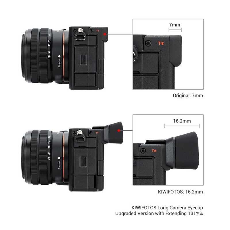 ▣ Kiwifotos Ke-A7cii Camera Viewfinder Rubber Eyepiece Sony A7c II R A7cii A7cr A7c2 Long Eyecu