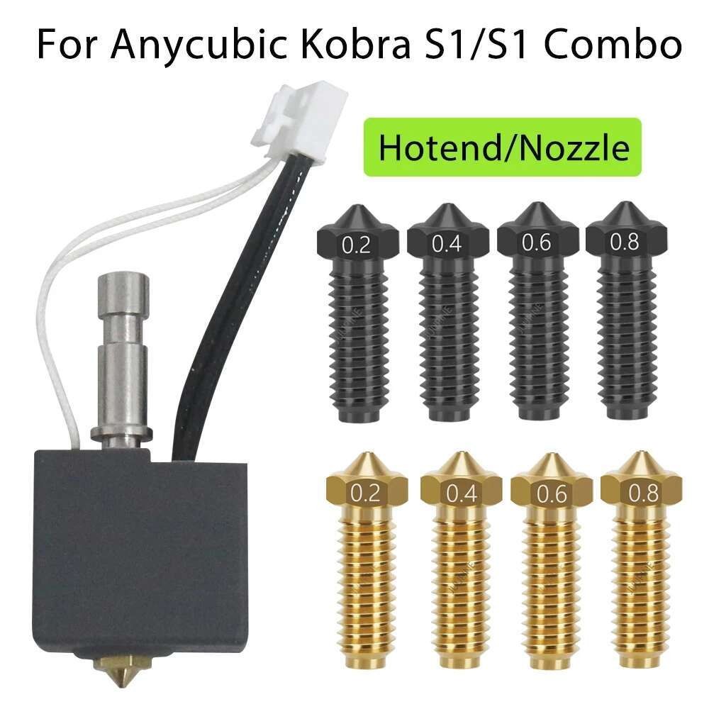 สําหรับ Anycubic Kobra S1 Hotend Kobra S1 Combo Hot End Kit สําหรับ Anycubic Kobra S1 หัวฉีดหัวพิมพ์