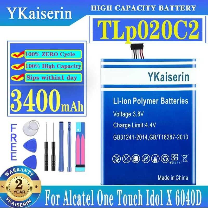 Mobile Phone Battery TLp020C2 3400mAh For Alcatel One Touch Idol X 6040D 6040X Tcl Idol X S950 S950T