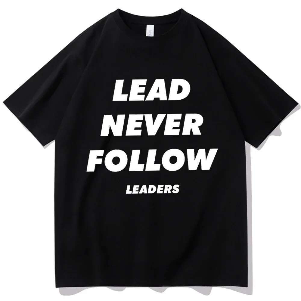 Chief Keef Lead Never Follow Leaders เสื้อFan Gift เสื้อเชิ้ตแขนสั้น O-Neck Unisex
