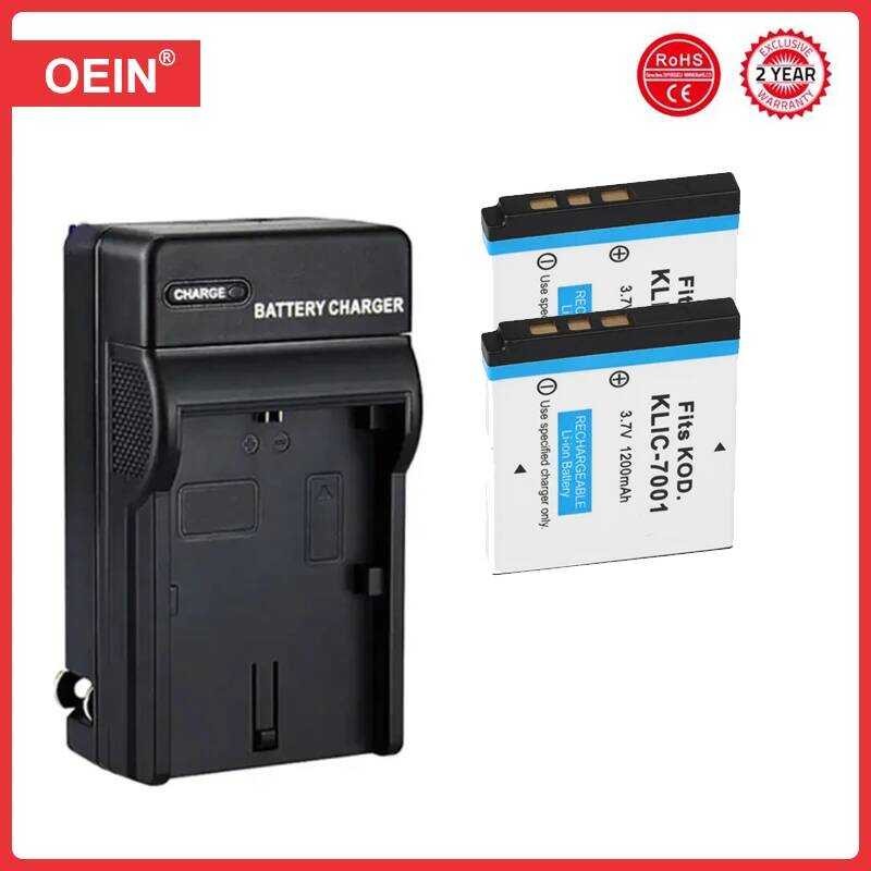 ❃ 4 ชิ้น 1200 มิลลิแอมป์ชั่วโมง Klic-7001 Klic 7001 Klic7001 แบตเตอรี่สําหรับ Kodak M1063 M341 ❃