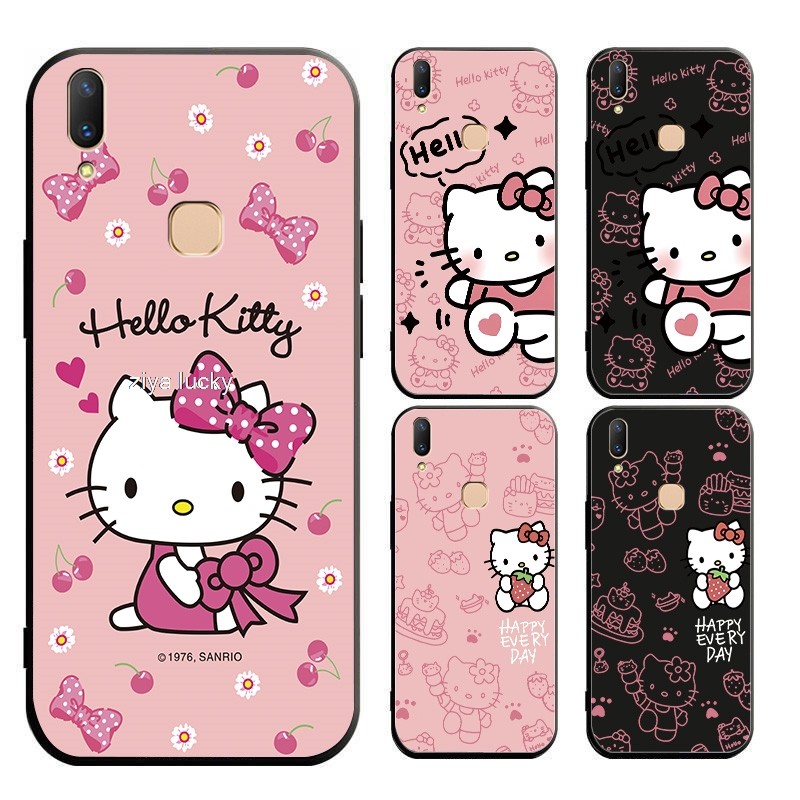 VIVO Y85 Y85a Z1 V9 V9 Youth Z3X V9 Pro การ์ตูน Kitty Patterned Soft TPU Case Cover