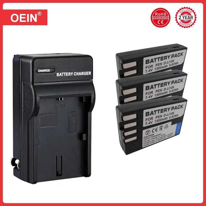 ▥ 1300Mah D-Li109 D Li109 Dli109 แบตเตอรี่ชาร์จสําหรับ Pentax K-70 K70 K-50 K50 K-30 K30 K-S1 K