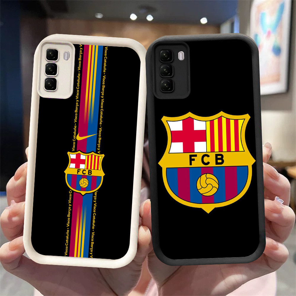 YA-12 FC Barcelona เคสกันกระแทกสําหรับ Infinix HOT 50 Tecno POP Pova 5 8 9 Spark 20 ITEL P55 RS4 Pro