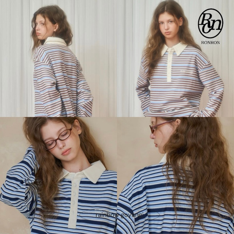 ♞,♘,♙RONRON RUGBY HENRYNECK COLLAR T SHIRT  RDH