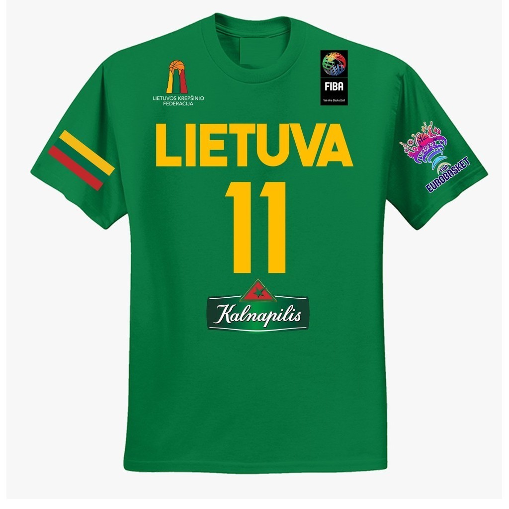 ♞,♘【COD】Lithuania FIBA Basketball Team Tshirt RDH