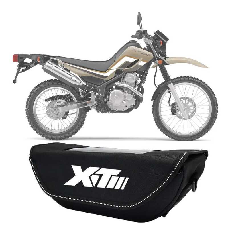 ▥ ถุงเก็บแฮนด์มอเตอร์ไซค์สำหรับยามาฮ่า Xt250 Xt500อุปกรณ์เสริมมอเตอร์ไซค์ยามาฮ่า 250 XT 500กันน
