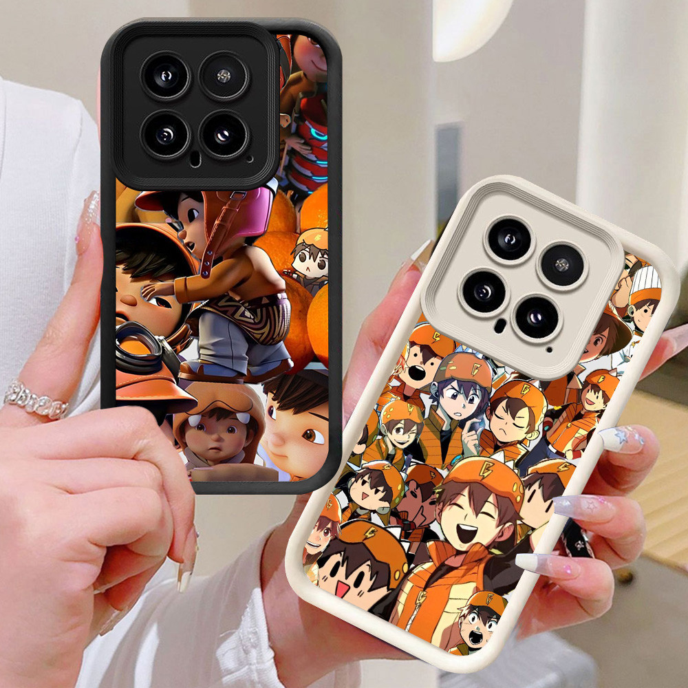 BI73 Boboiboy Casing สําหรับ Xiaomi 14T 13T 14 POCO M7 Pro 5G สีขาวสีดํา