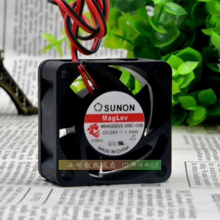 SUNON MB40202VX-000C-G99 4020 DC24V 1.54W พัดลมระบายความร้อนอินเวอร์เตอร์