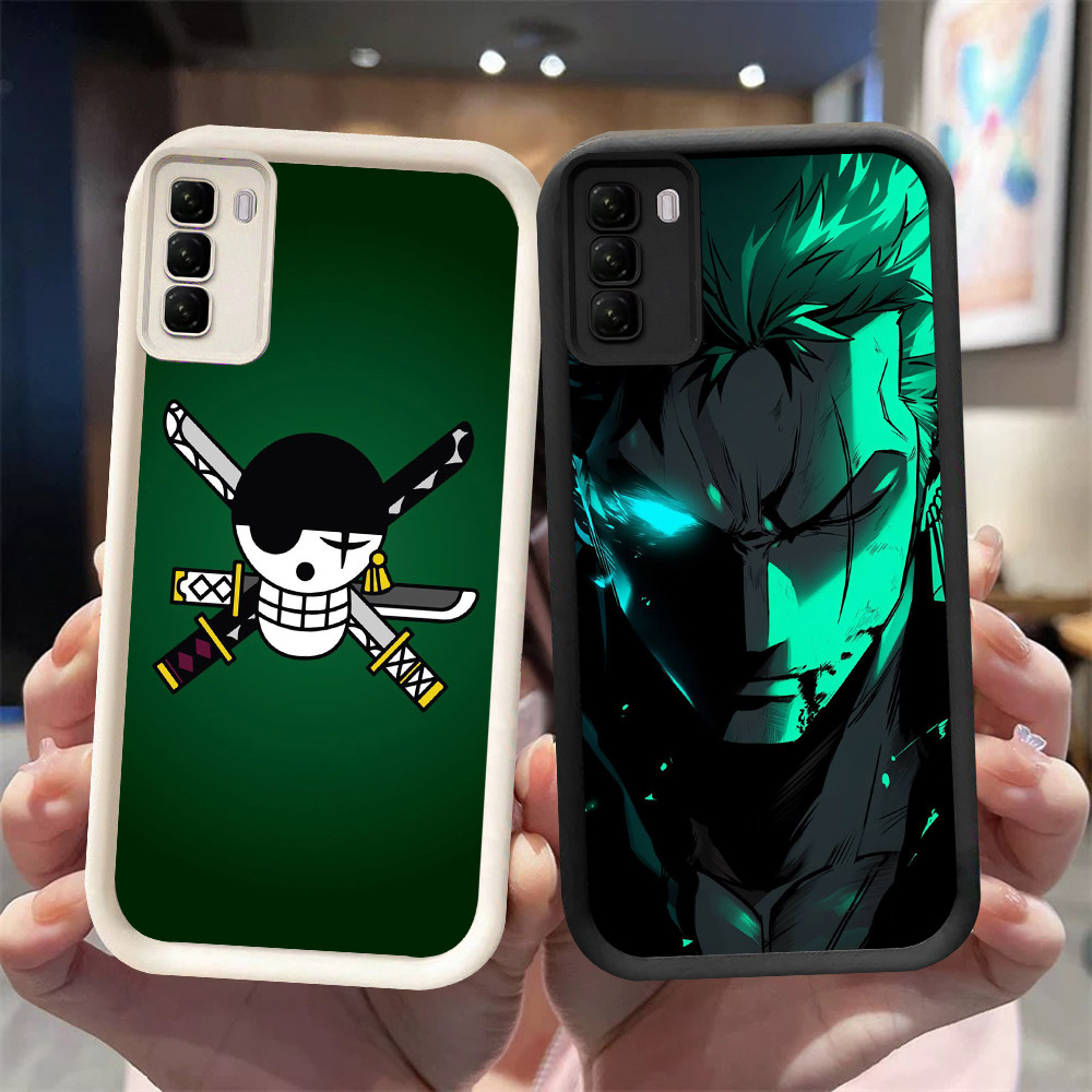 YA-35 Roronoa Zoro ปลอกกันกระแทกสําหรับ Infinix HOT 50 Tecno POP Pova 5 8 9 Spark 20 ITEL P55 RS4 Pr