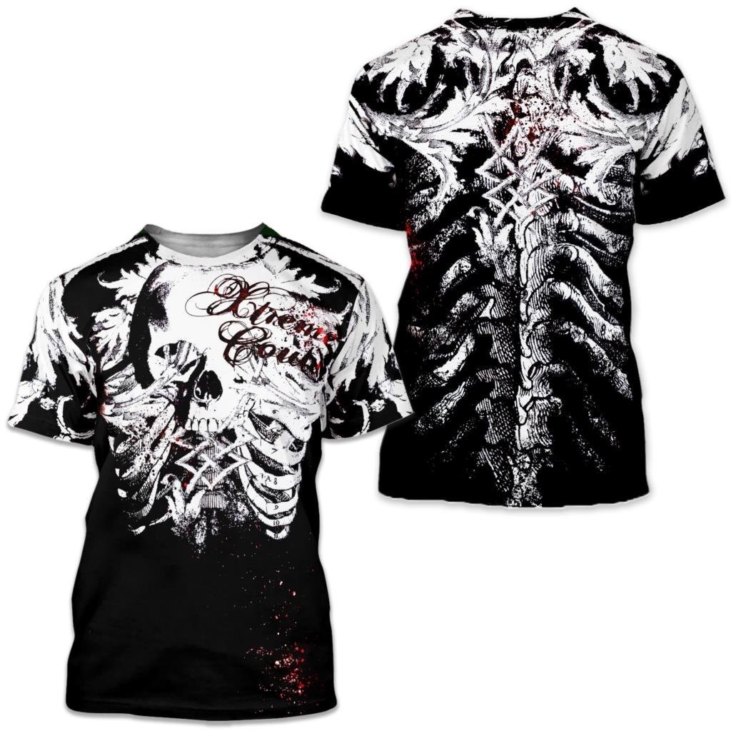 ♞,♘【High quality】Archaic By Affliction Colisson Men's T-Shirt For Men Clothing Print Skull Tees T S