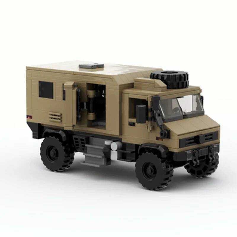 โมเดลรถทหาร ✠ Moc บล็อกสร้าง Unimog U4000 GMC H1 เทคโนโลยีรถ บล็อกโมดูลาร์ ของขวัญ ของเล่นคริสต