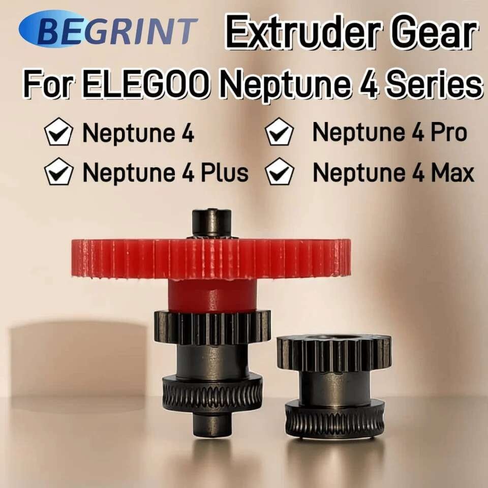 สําหรับ Elegoo Neptune 4 Extruder เกียร์เหล็กชุบแข็ง Neptune 4 Plus Extruder ชุดเกียร์สําหรับ Elegoo
