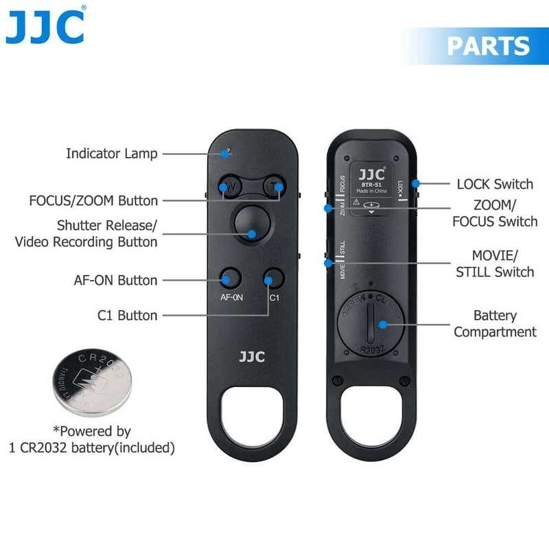 ▥ JJC รีโมทคอนโทรลไร้สายบลูทูธสําหรับกล้อง Sony Zv-E1 Zv-E10 Zv-1 Fx30 A7r V A7m4 A7iv A7iii IV