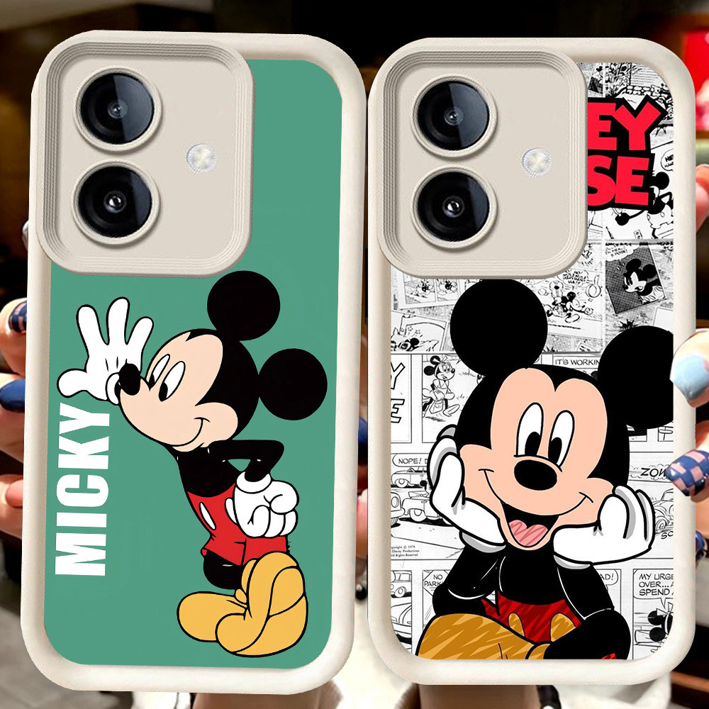 H107 Mikey Mouse ปลอกสีขาวสําหรับ OPPO A3X A3 A79 A5 A5X Pro 5G