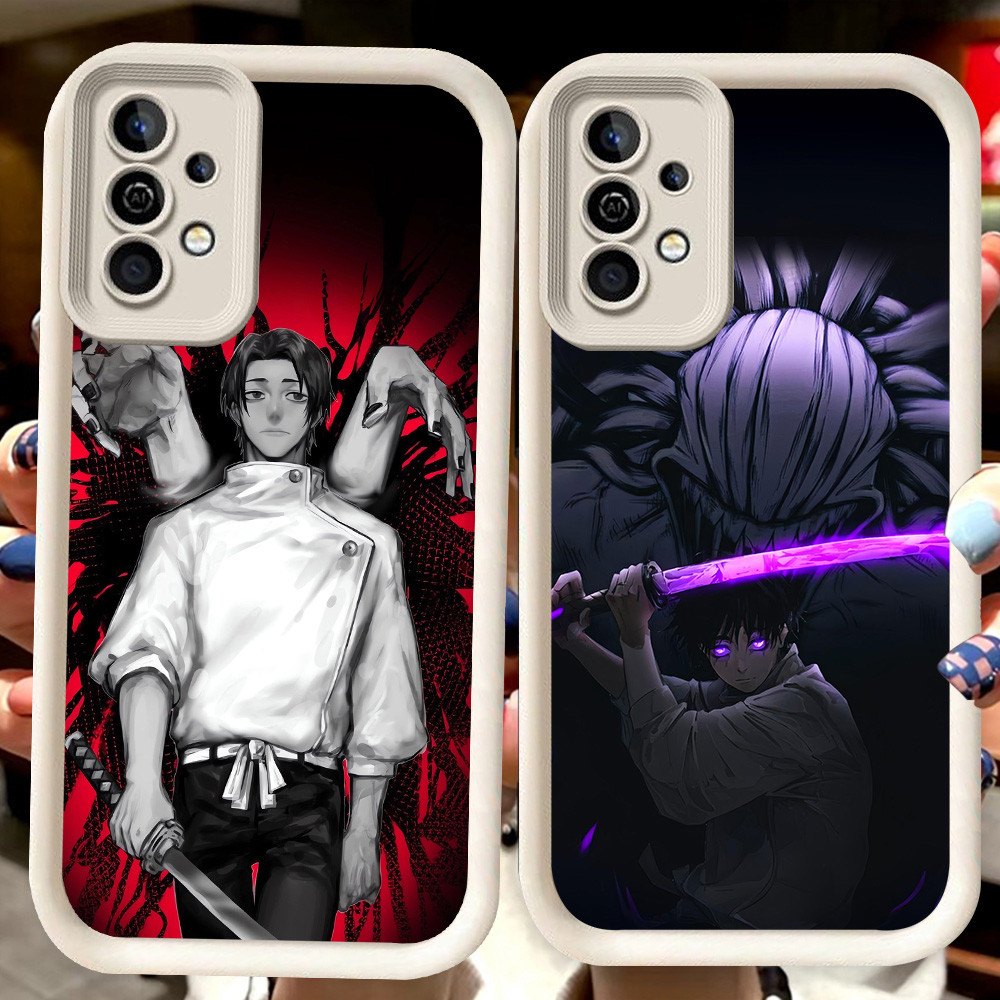 H76 Pure Love God of War ปลอกสีขาวสําหรับ Samsung A04s A36 A14 A05S A56 A35 A34 A24 S25 Ultra A15 A5