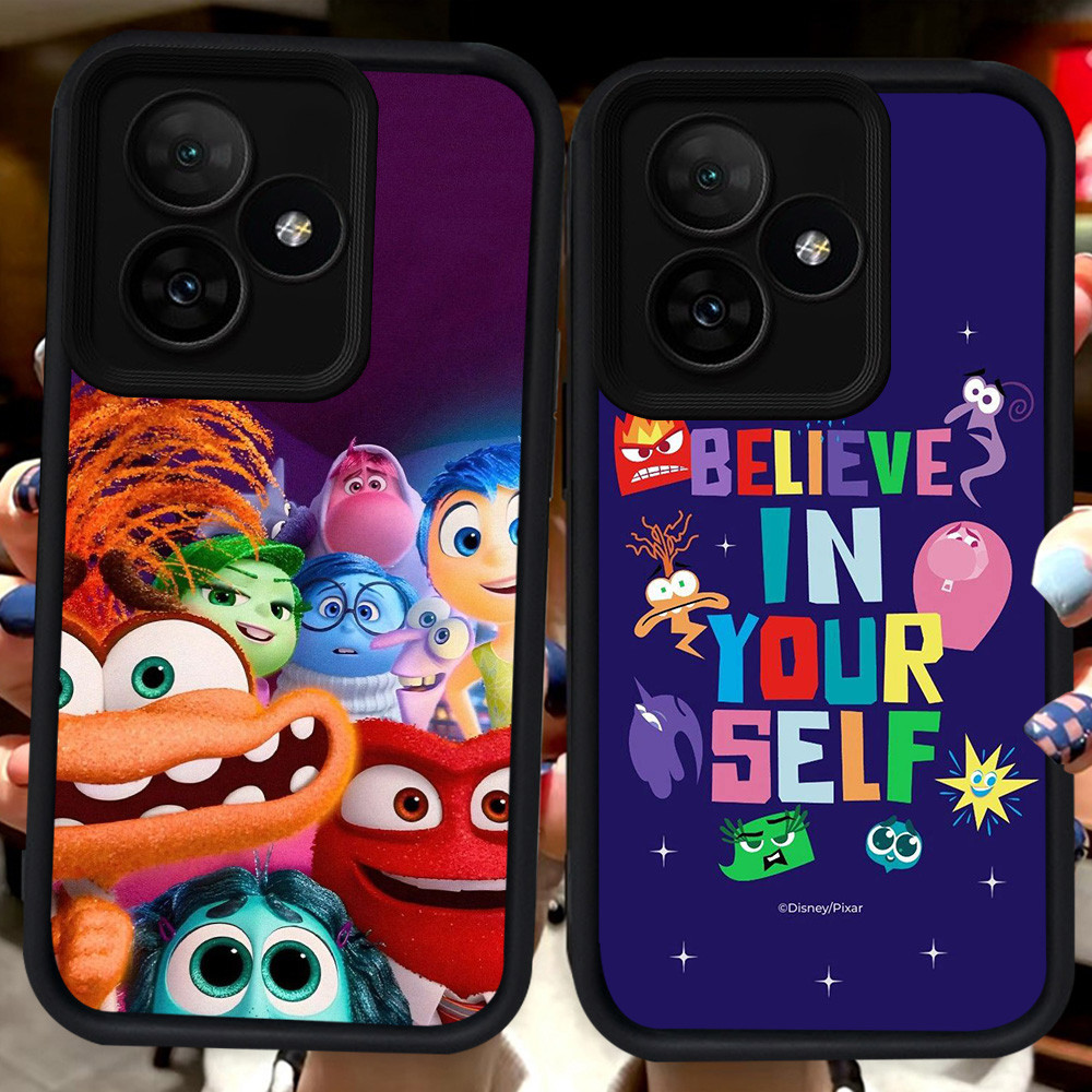 ปลอกสีดําสําหรับRealmeหมายเหตุC55 C35 C61 C31 C33 C53 60 C63 GT 6 C67 50 Narzo 50A Prime C51 5G H91 