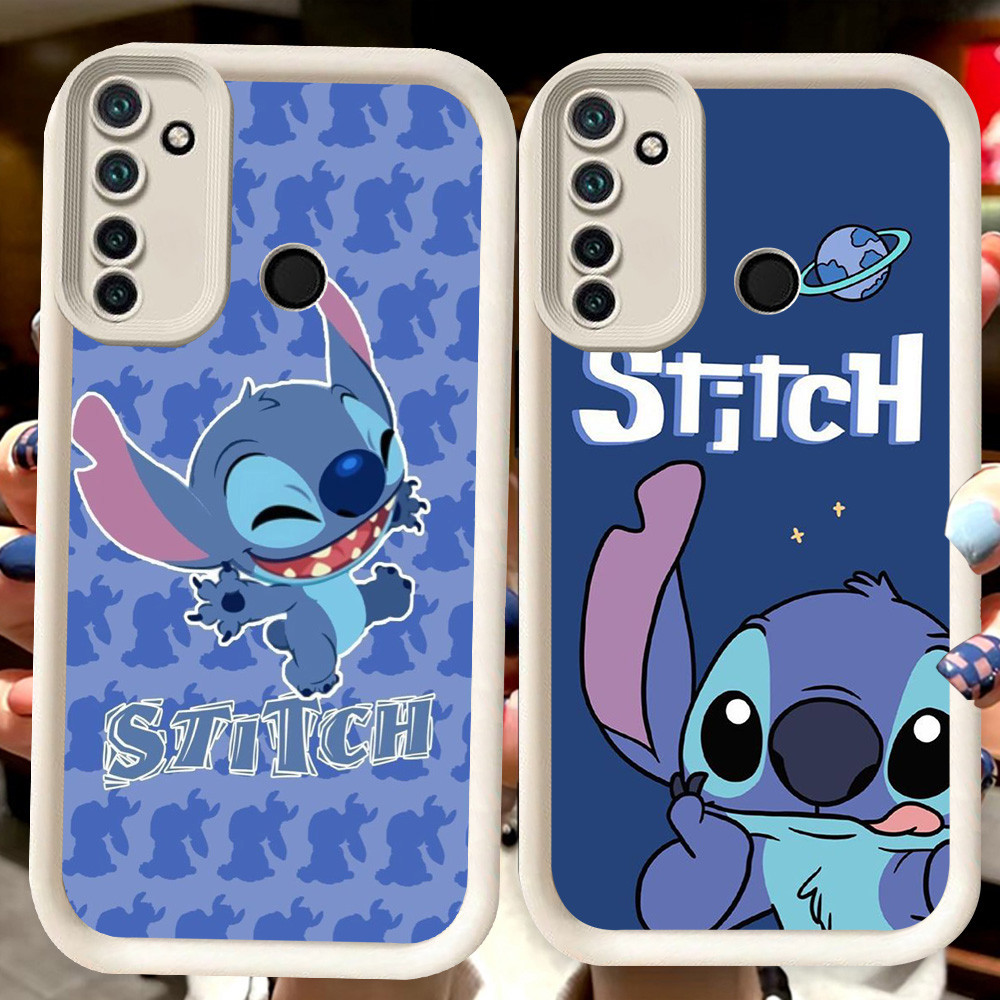 H62 StitchปลอกสีขาวสําหรับRealme Narzo 10A 5i 9i C75 7i 6i C17 C2s C2 5s 10 20A 5 14 14T 14X C71 C73