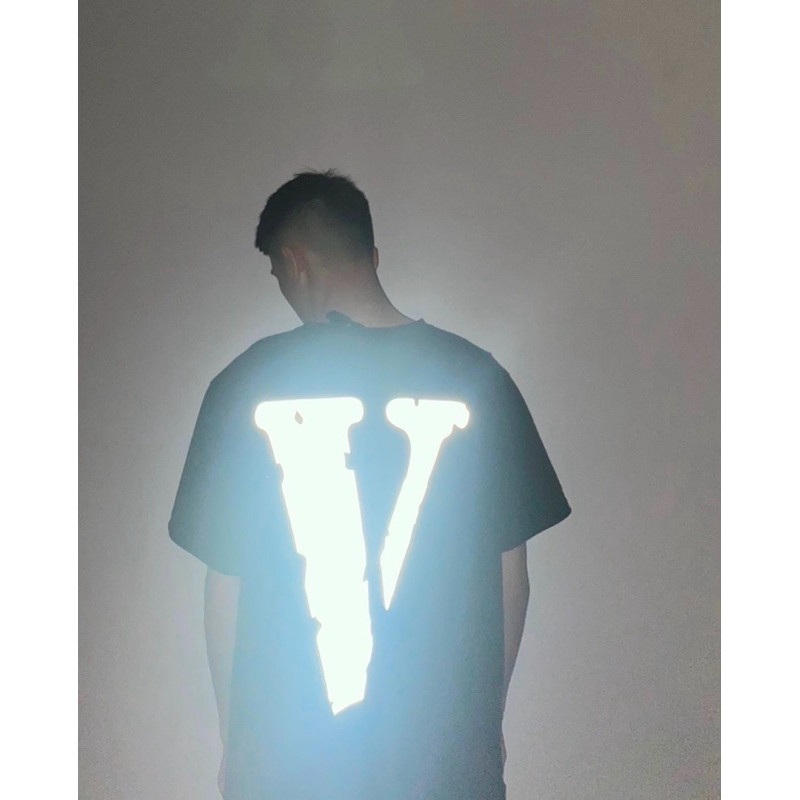 ♞,♘[ของแท้%]VLONE 3M REFLECTIVE TEE BLACK KJG