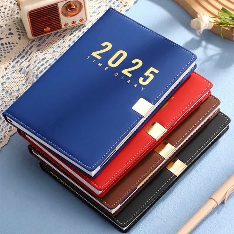 LY 304 Pages Agenda 2025 A5 English Planner Organizer Diary Business Notebook Journal Stationery No