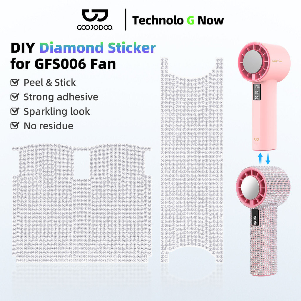GOOJODOQ สติ๊กเกอร์เพชรสําหรับ GFS006 พัดลมความเร็วสูง