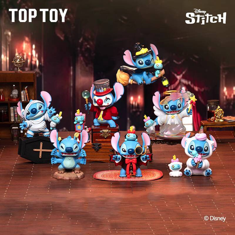 {ของเล่นสดใส} TOPTOY Disney Stitch Funny Diary 2.0 Series Mystery Box Figure Stitch อินเทรนด์เล่นตกแต่ง 250526