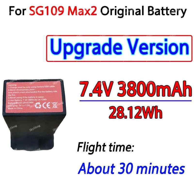 ▥ ZLL สําหรับ Sg109max2 Drone แบตเตอรี่ 7.4V 2200/3800Mah แบตเตอรี่เดิสําหรับ Sg109 Max2 Dron