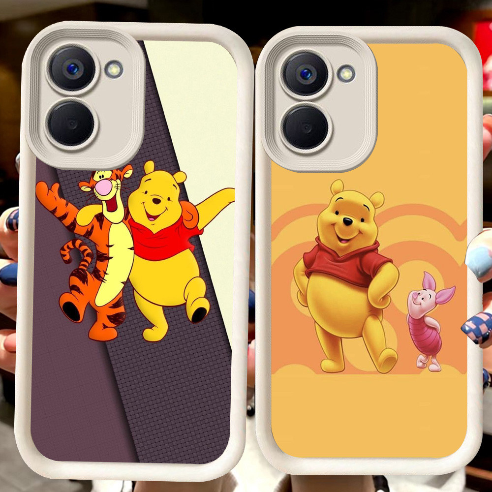H52 Winnie the Pooh ปลอกสีขาวสําหรับ VIVO Y03 Y27 Y18i Y36 Y28s Y27s Y17S Y28 Y18 Y03t V60 5G