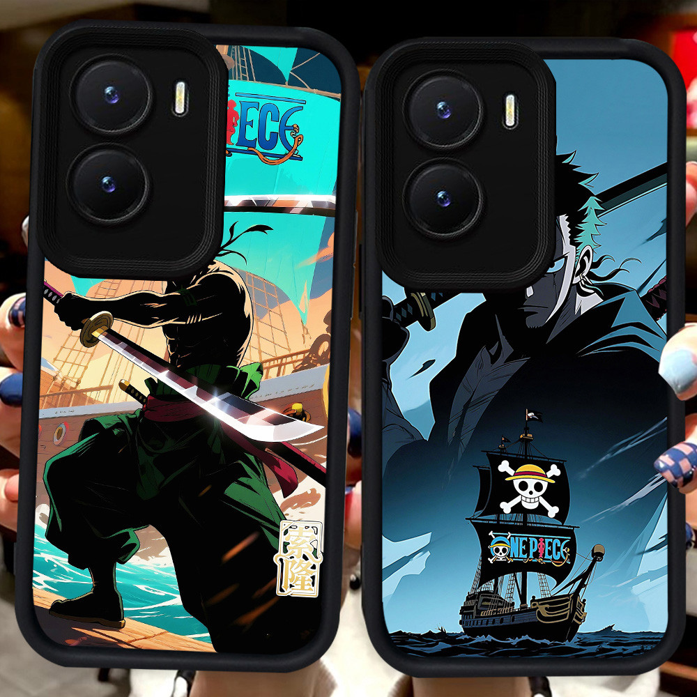 ปลอกสีดําสําหรับ VIVO Y15a Y75 Y55 Y35 Y56 iQOO 13 Z10 T4 Z9X Z9 Y22s Y16 Y15s Y22 Y01 5G H89 Zorro