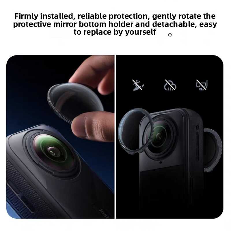 ▣ Guards Insta360 Sports Camera Rotating Cover For Insta 360 X5 Anti-Scratch Lens Protector Acc