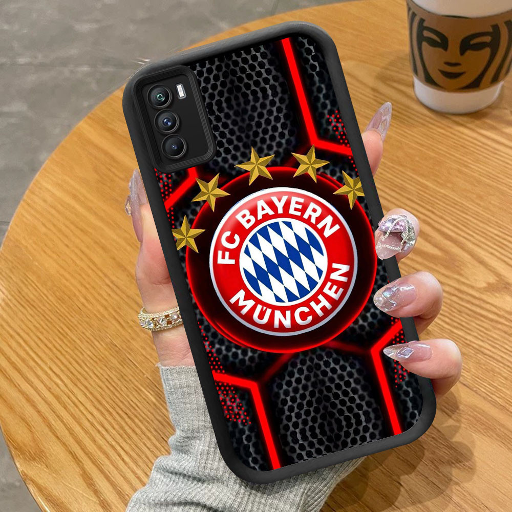 YB-4 BAYERN MUNCHEN ปลอกกันกระแทกสําหรับ OPPO A16 A16s A53 A54S A33 A53S A11S Realme 7I C75 C17