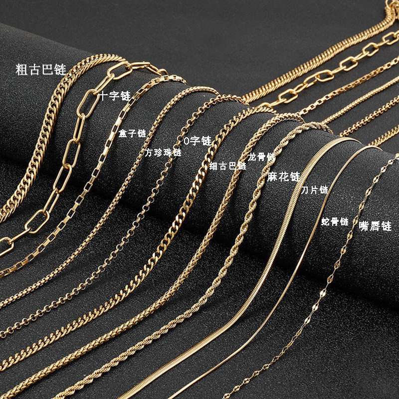 โซ่สแตนเลส 1 ชิ้น DIY Jewlery