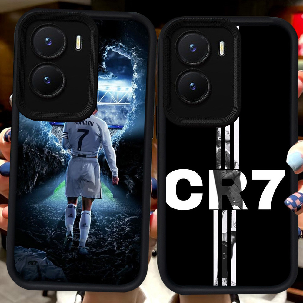 ปลอกสีดําสําหรับ VIVO Y15a Y75 Y55 Y35 Y56 iQOO 13 Z10 T4 Z9X Z9 Y22s Y16 Y15s Y22 Y01 5G H82 CR7 Ro