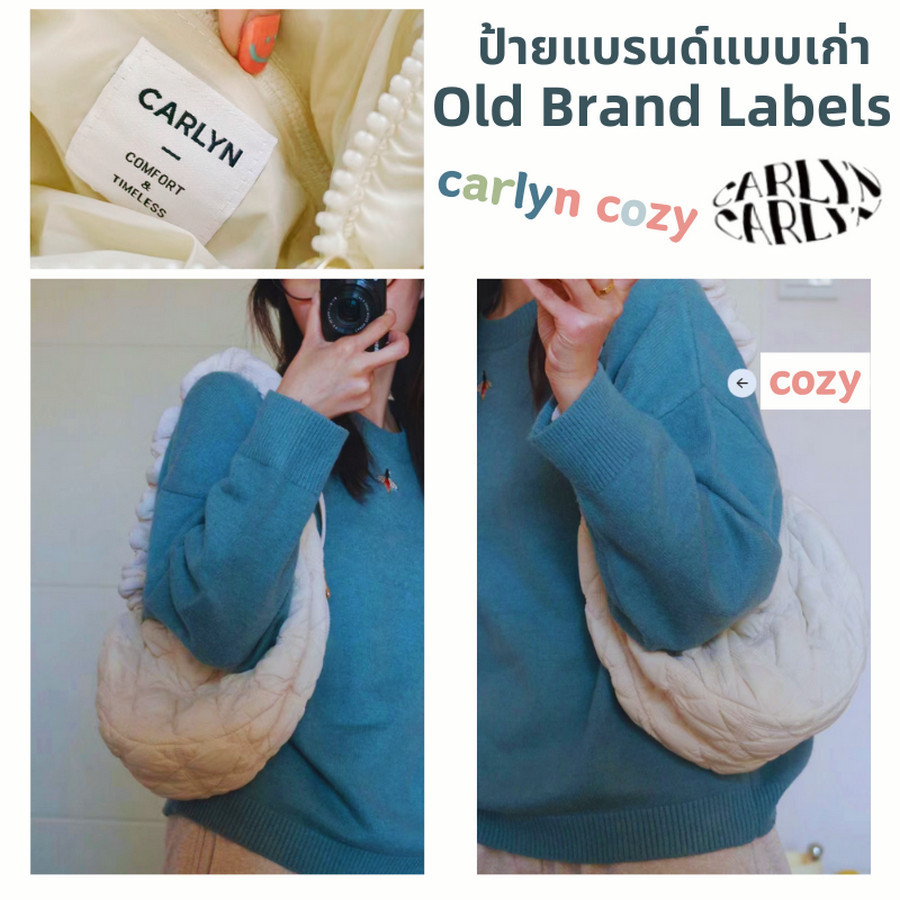 ♞,♘,♙,สไตล์คลาสสิก100%Carlyn Cozy M Bag Soft Bag Dumpling Bag กระเป๋า Cozy M กระเป๋า carlyn กระเป๋า