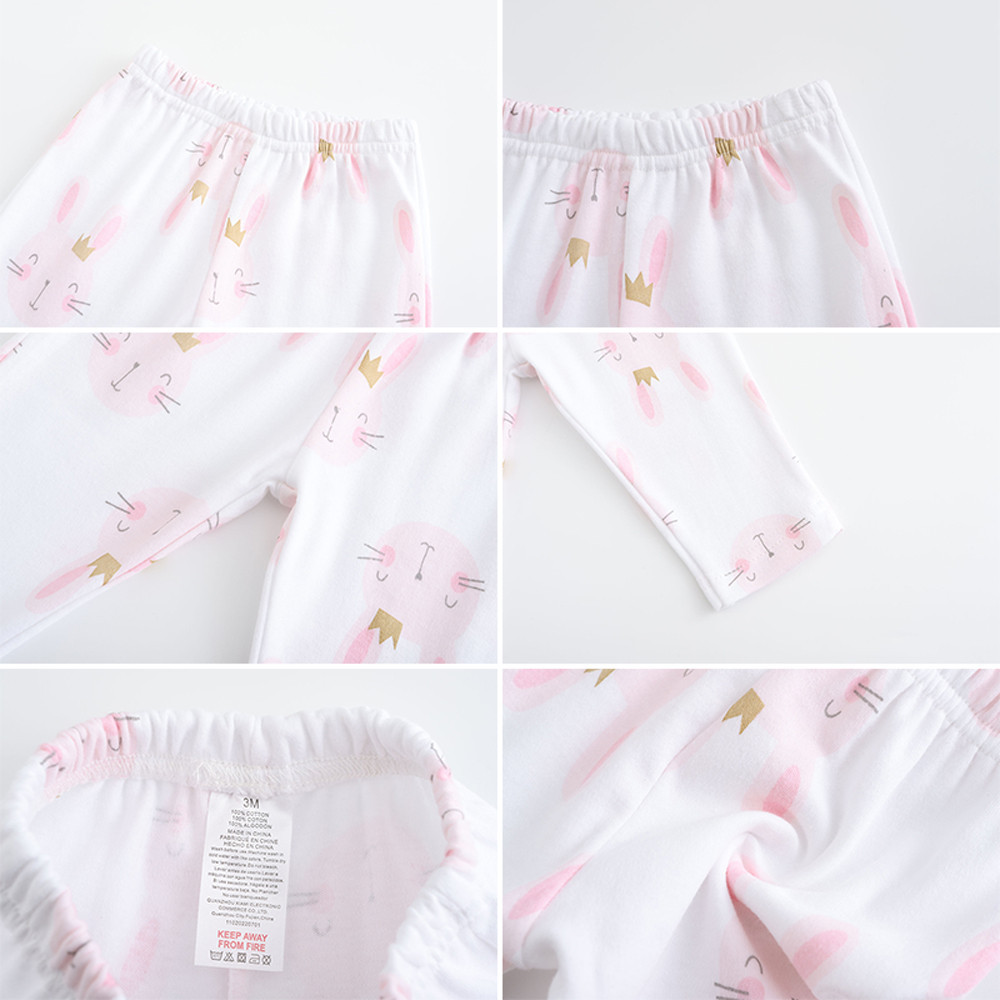 Kiddiezoom Unsiex 5 ชิ้นน่ารักการ์ตูนเด็กทารกกางเกง 0-12 เดือนผ้าฝ้ายนุ่มกางเกงทารกแรกเกิด - รูปที่ 6